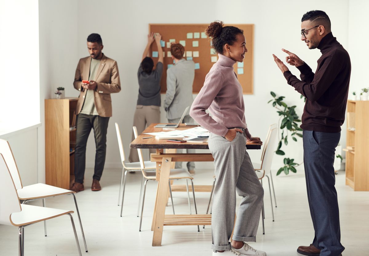 Consulting team in modern office
